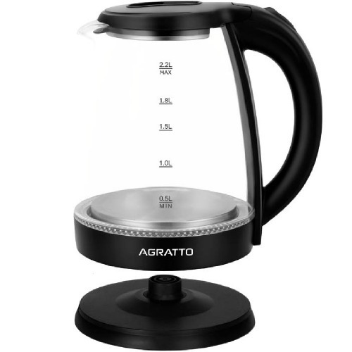 Chaleira eltrica de vidro 2,2 litros 1000 watts Aroma - ACEV01I  110V