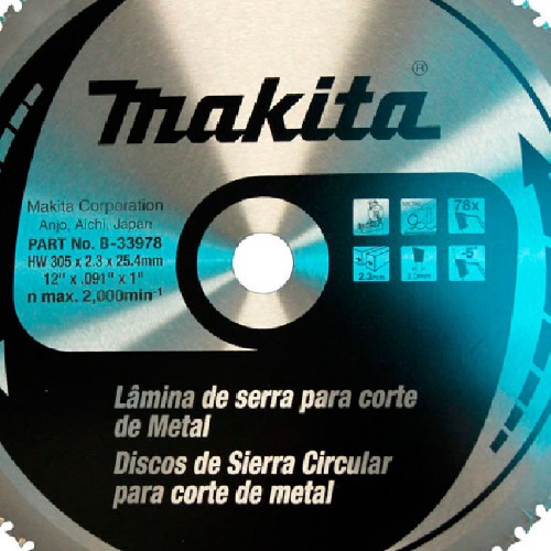 Disco de serra para metal 305 x 25,4 mm 78 dentes - B-33978