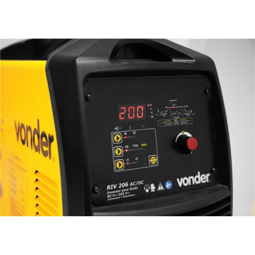 Inversora de solda para alumínio AC/DC - RIV 206 110V/220V Inversora de solda para alumínio AC/DC - RIV 206 110V/220V