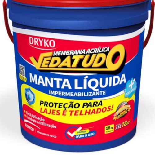Manta lquida impermeabilizante para lajes e telhados 18 Kg - Vedatudo