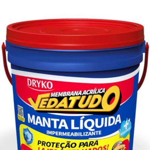 Manta lquida impermeabilizante para lajes e telhados 18 Kg - Vedatudo