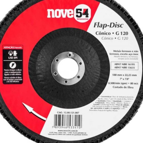 Disco de lixa flap disc flap-disc cônico 7 Disco de lixa flap disc flap-disc cônico 7