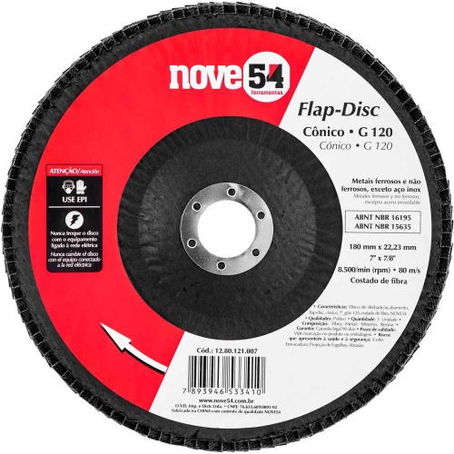 Disco de lixa flap disc flap-disc cônico 7 Disco de lixa flap disc flap-disc cônico 7