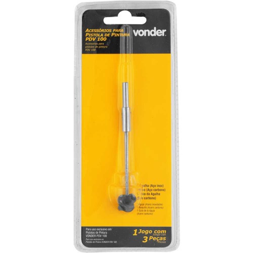 Jogo de agulha e bico para pistola de pintura - PDV 100 Jogo de agulha e bico para pistola de pintura - PDV 100