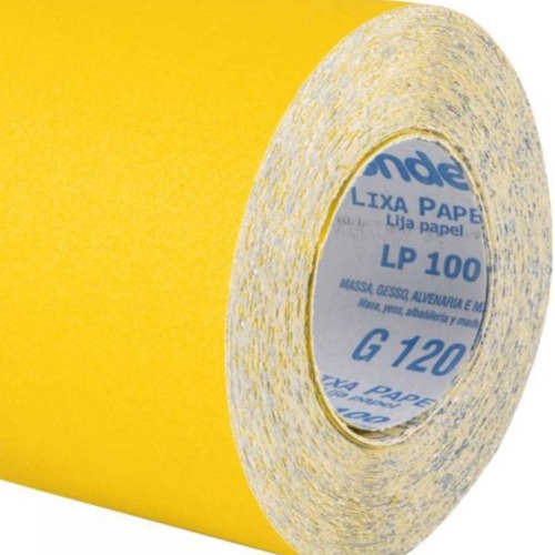 Lixa papel em rolo 120 mm x 25 m G 120 -  LP 100