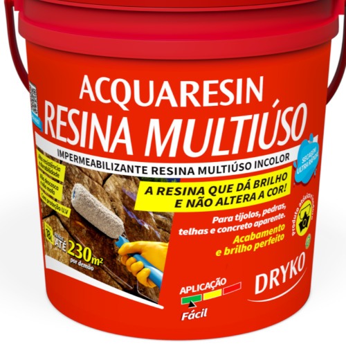 Impermeabilizante lquido resina acrlica multiuso 3,6L incolor - ACQUARESIN