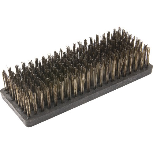 Escova de a�o carbono manual sem cabo 177 x 55 mm