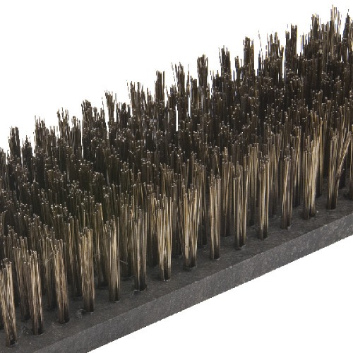 Escova de a�o carbono manual sem cabo 177 x 55 mm