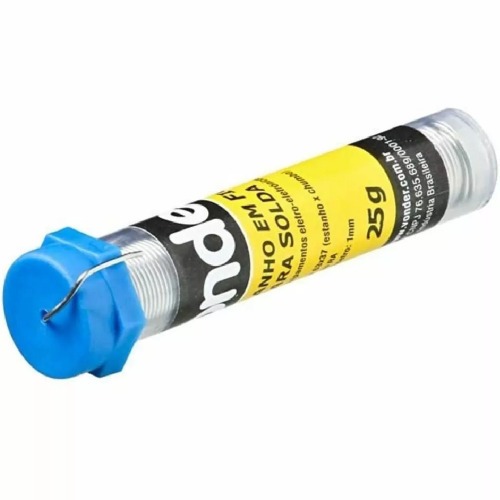 Estanho em fio para solda espessura de 1,0 mm Estanho em fio para solda espessura de 1,0 mm