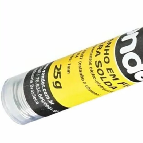 Estanho em fio para solda espessura de 1,0 mm Estanho em fio para solda espessura de 1,0 mm