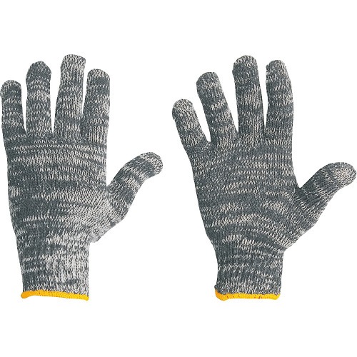 Luva de malha punho elstico 4 Fios mesclada - LMN