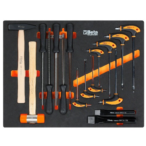 Jogo de ferramentas bandeja com espuma EVA 268 peças para RSC24 - KIT/PRM2 Jogo de ferramentas bandeja com espuma EVA 268 peças para RSC24 - KIT/PRM2