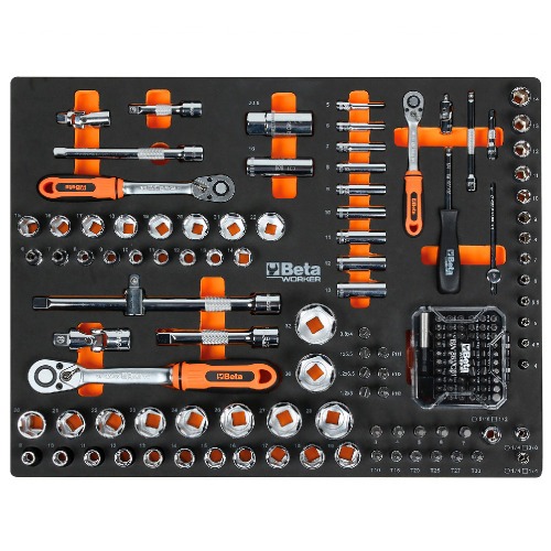 Jogo de ferramentas bandeja com espuma EVA 268 peças para RSC24 - KIT/PRM2 Jogo de ferramentas bandeja com espuma EVA 268 peças para RSC24 - KIT/PRM2
