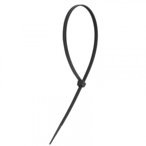 Abraadeira de nylon preta 4,8 mm x 20 cm com 100 peas