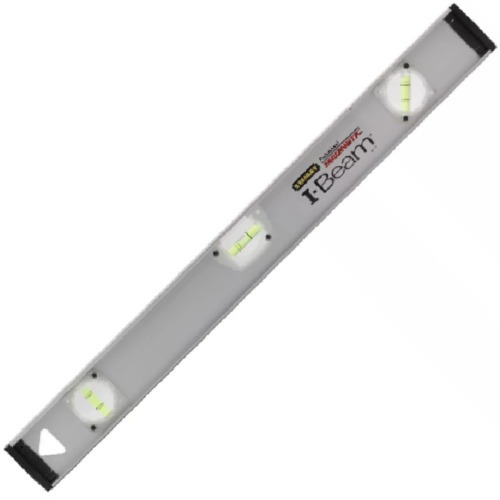 Nível de alumínio 24'(610 mm) base magnética 2 bolhas I-Beam - Stanley