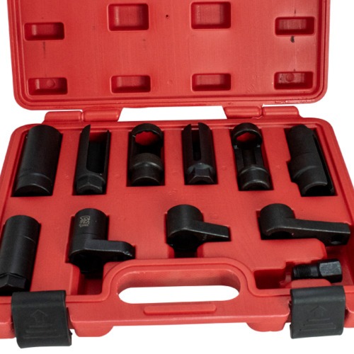 Jogo de soquetes para sensor de oxigênio/sonda Lambda com 11 peças Jogo de soquetes para sensor de oxigênio/sonda Lambda com 11 peças