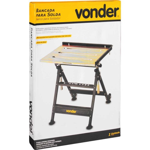 Bancada de trabalho para soldador ajustável em 3 posições Bancada de trabalho para soldador ajustável em 3 posições