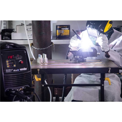 Bancada de trabalho para soldador ajustável em 3 posições Bancada de trabalho para soldador ajustável em 3 posições