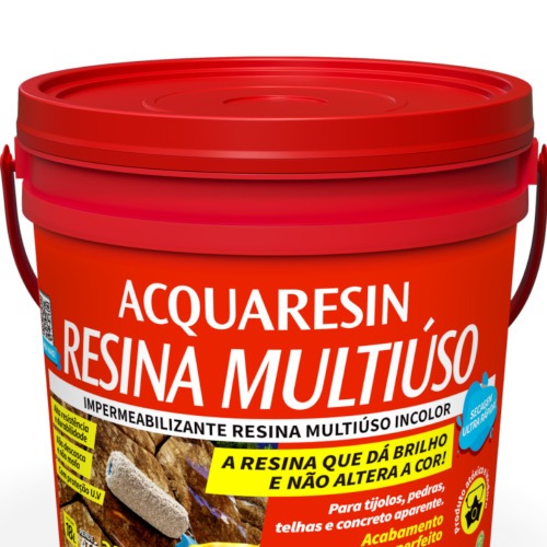 Impermeabilizante lquido resina acrlica multiuso 18L incolor - ACQUARESIN