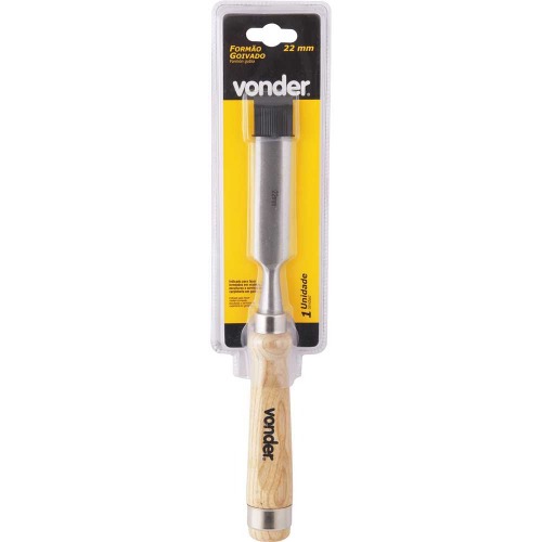 Formo goivado 22 mm com cabo de madeira