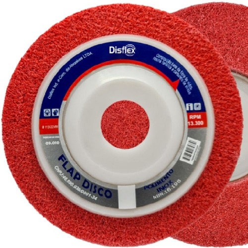 Disco flap para polimento inox 115 x 22 mm - 09.010 Disco flap para polimento inox 115 x 22 mm - 09.010