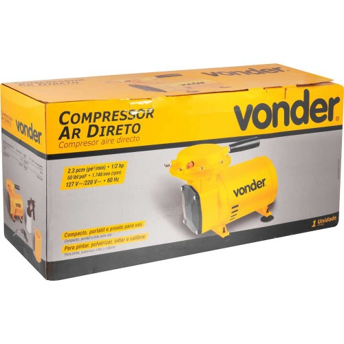 Compressor ar direto 2,3 ps 1/2 hp com kit de pintura  110V/220V