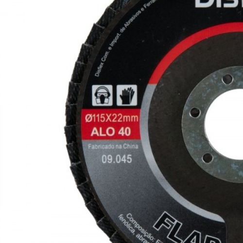 Disco de lixa flap-disc cônico 4.1/2 Disco de lixa flap-disc cônico 4.1/2