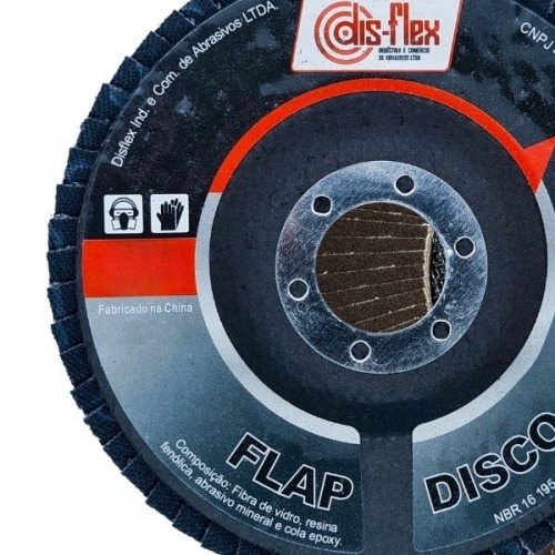 Disco de lixa flap-disc cnico 4.1/2