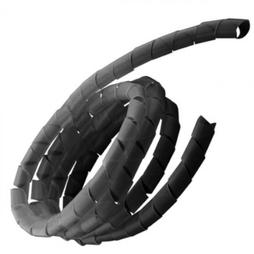Protetor de cabos espiral 18 mm preto