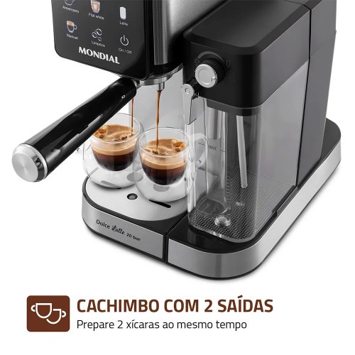 Cafeteira expresso 20 Bar painel touch Dolce Latte- C-28-ECL  110V
