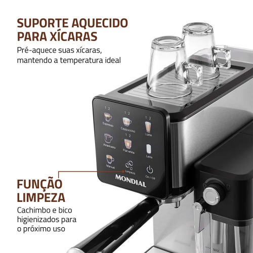 Cafeteira expresso 20 Bar painel touch Dolce Latte- C-28-ECL  110V