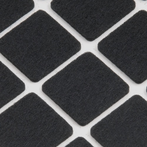 Feltro autoadesivo quadrado 22 mm 20 unidades