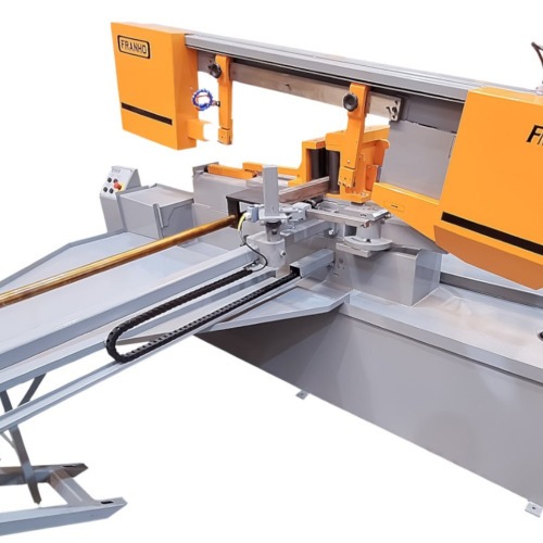 Serra fita horizontal 1,5 CV 250 mm cabeçote hidráulico trifásica - FMG-500A Serra fita horizontal 1,5 CV 250 mm cabeçote hidráulico trifásica - FMG-500A