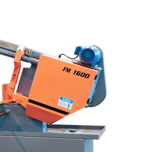 Serra fita horizontal 2 CV 400 mm com cabe�ote e morsa hidr�ulico trif�sica - FM-1600HM