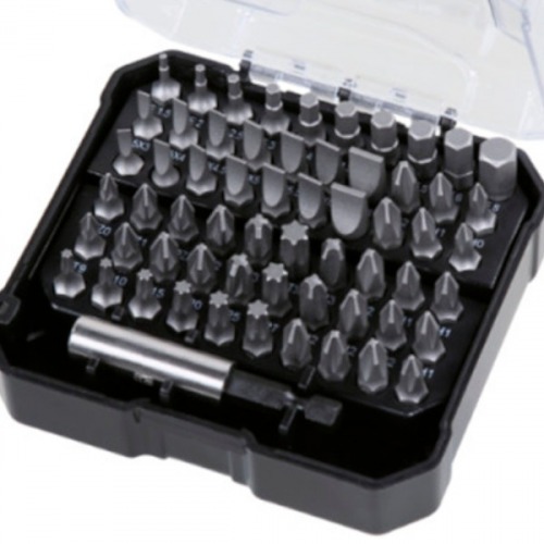 Jogo de bits 61 pe�as encaixe sextavado 1/4