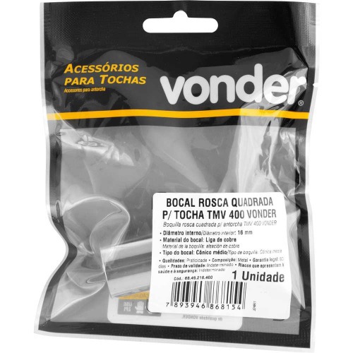 Bocal cônico para tocha MIG/MAG 16 mm x 65 mm - TMV 250/300/400 Bocal cônico para tocha MIG/MAG 16 mm x 65 mm - TMV 250/300/400