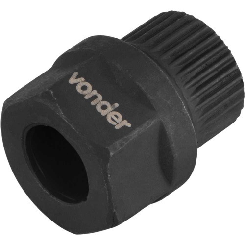 Soquete especial para polia de alternador sextavado 22 mm x estriado 33 dentes