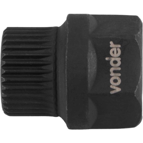 Soquete especial para polia de alternador sextavado 22 mm x estriado 33 dentes