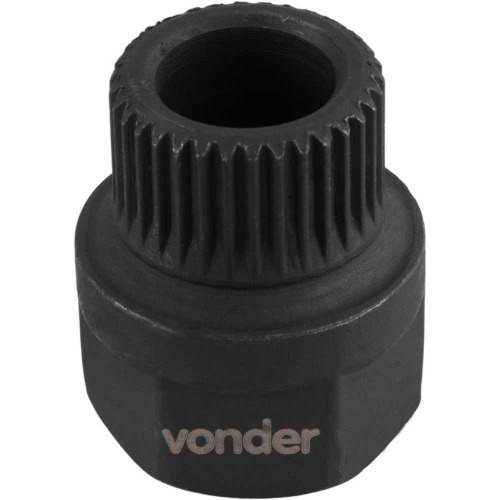 Soquete especial para polia de alternador sextavado 22 mm x estriado 33 dentes
