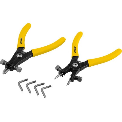 Kit 2 alicates para anis de reteno com 8 pontas intercambiveis