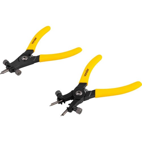 Kit 2 alicates para anis de reteno com 8 pontas intercambiveis