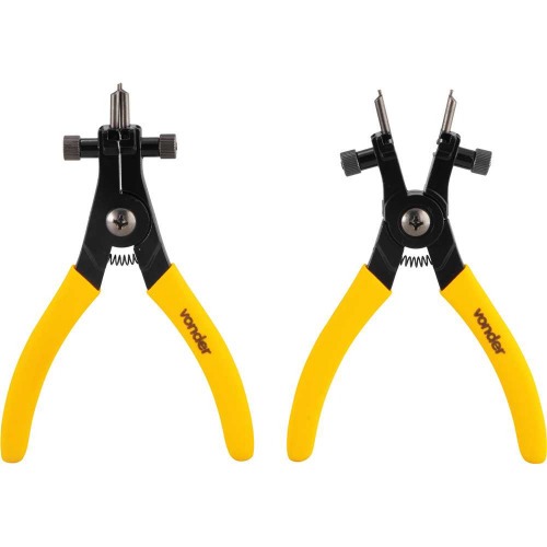 Kit 2 alicates para anis de reteno com 8 pontas intercambiveis