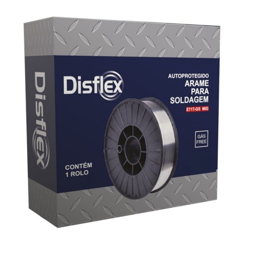 Arame para solda mig 0,8 mm rolo 5 kg uso sem gs - E71T-GS
