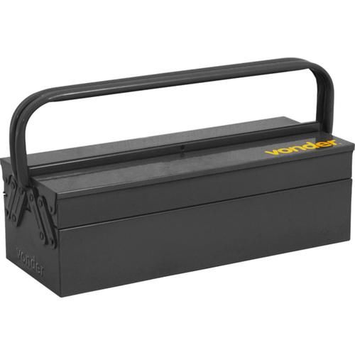 Caixa para ferramentas sanfonada com 3 gavetas e ala