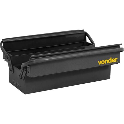 Caixa para ferramentas sanfonada com 3 gavetas e ala