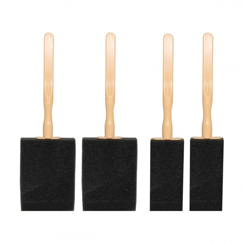 Jogo de pincis espuma para limpeza do difusor de ar automotivo com 4 peas - 100653