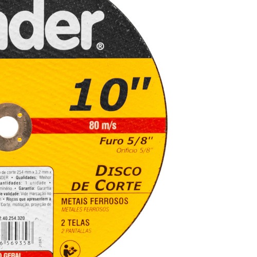 Disco de corte 254 x 3,2 x 15,87 mm  DCV 