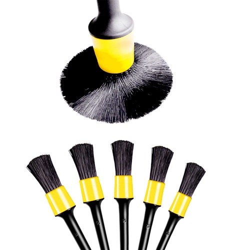 Jogo de pincis para detalhamento automotivo com 5 peas - 100652