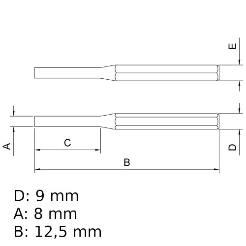Saca-pinos paralelo 3 mm - 44471103