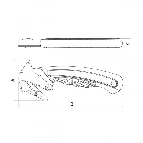 Estilete de segurana com ponta bico de pato